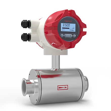 Sanitary electromagnetic flowmeter