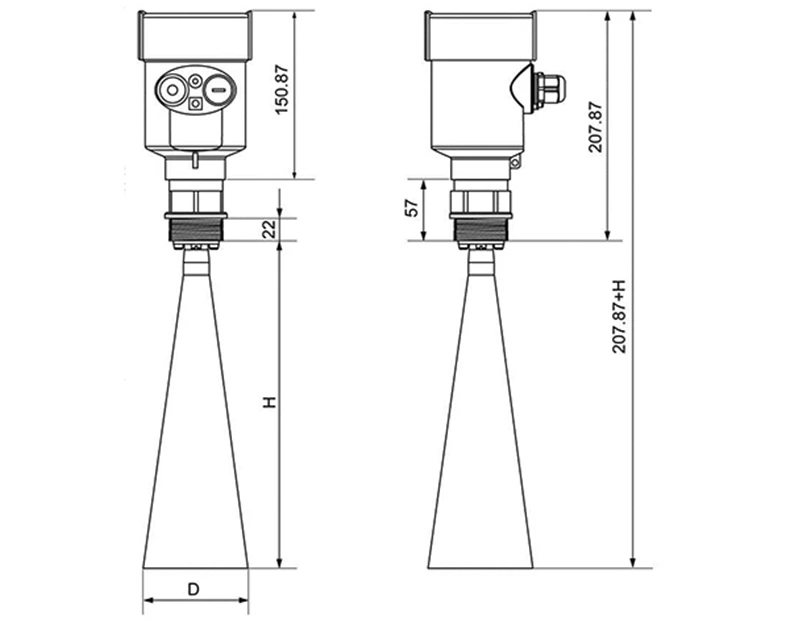 Supmea radar level meter