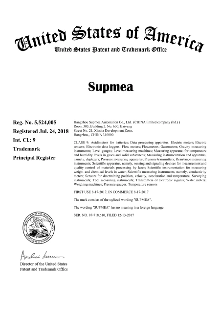 Supmea US trademark