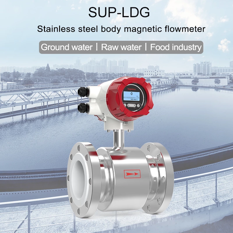 Stainless steel magnetic flow meter