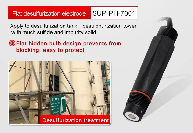 Supmea pH sensor for flue gas