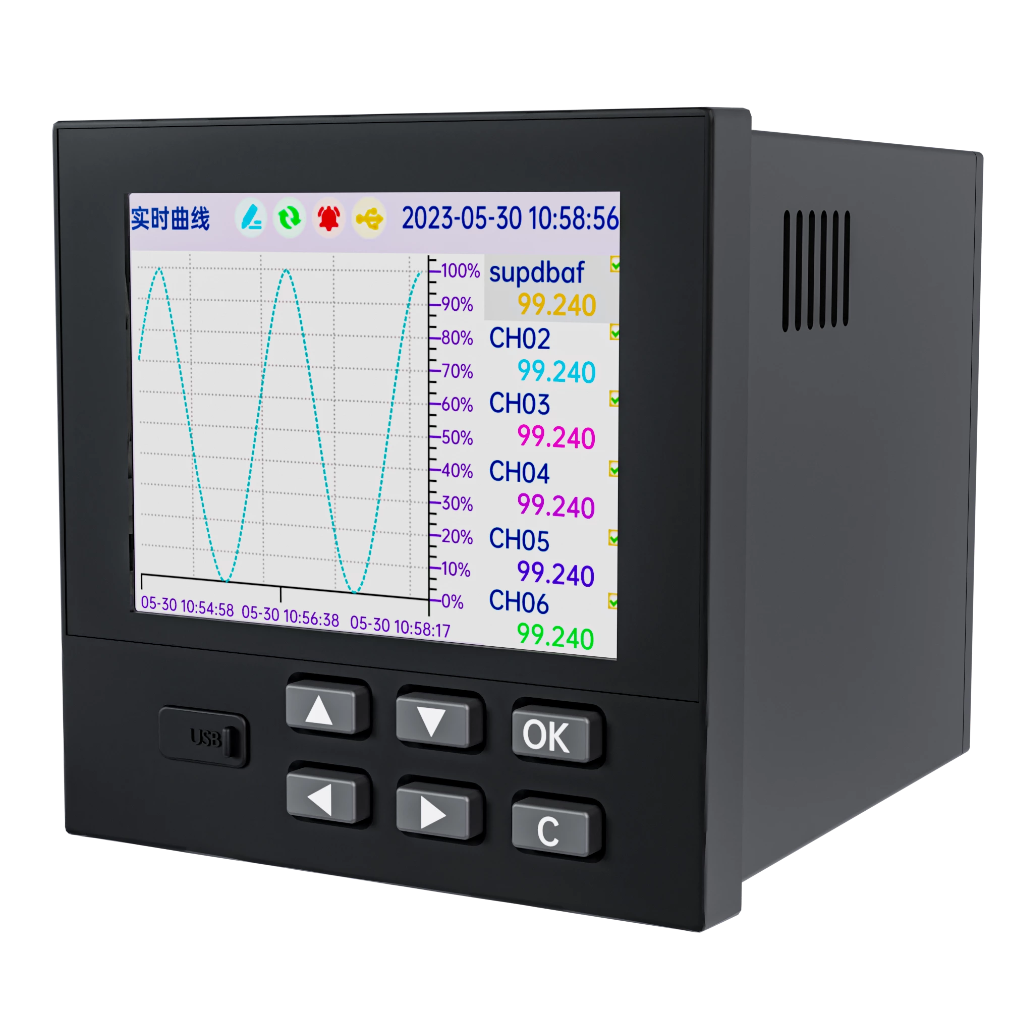 SUP-RN3000 18-channel analog signal input paperless recorder