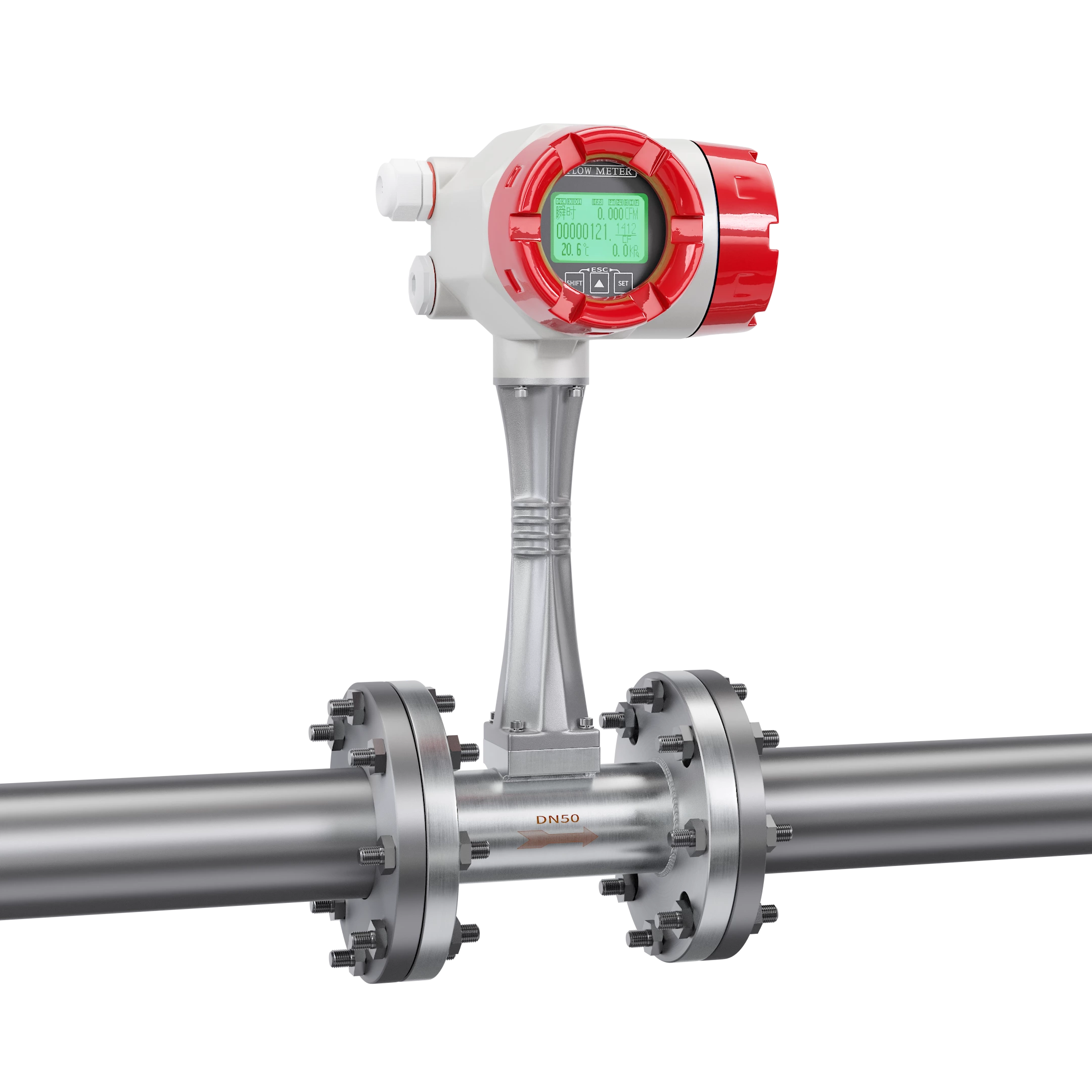 SUP-LUGB-C Intelligent anti-vibration vortex flowmeter